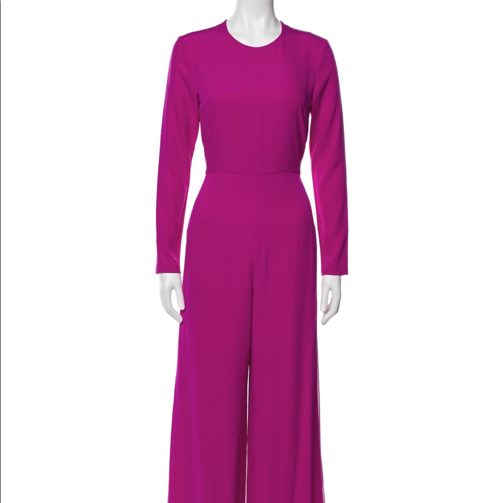 Adam Lippes hot pink silk jumpsuit size Small BARBIECORE CITY 💖